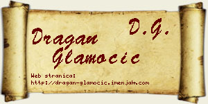 Dragan Glamočić vizit kartica